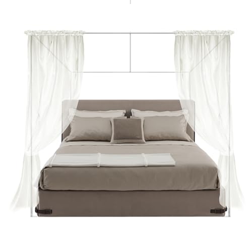 Siujan Stainless Steel Bed Canopy Frame 6.5FT Silvery