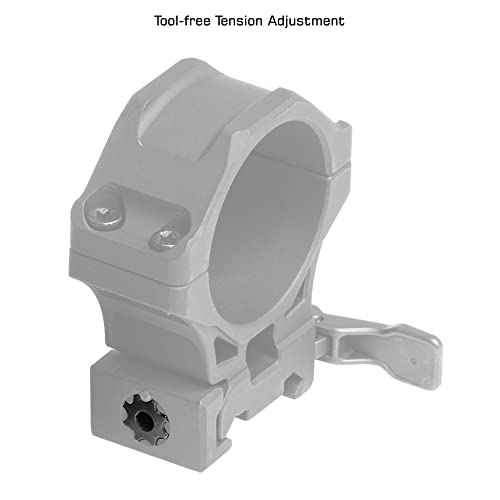 UTG ACCU-SYNC QR 34mm Med. Profile Scope Rings, Picatinny, Black