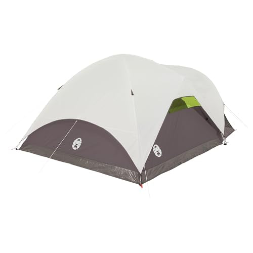 Coleman Steel Creek 6-Person Tent with Screened Porch & Integrated Rainfly, Weatherproof Tent with Screen Room Sets Up in ...