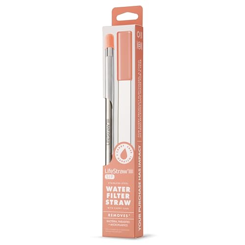 LifeStraw Sip ? Reusable Stainless Steel Water Filter Drinking Straw