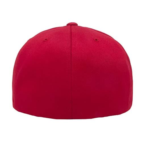 Flexfit Men's On Field Pro-Baseball Cap, Red, Small-Medium