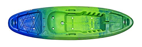 Perception Zip 9.5 | Sit on Top Kayak for All-Around Fun | Stable and Fast | Rear Storage with Tie Downs | 9' 6"