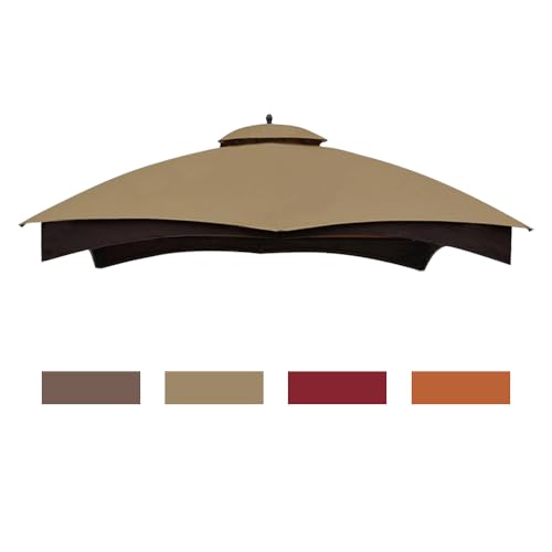 Eurmax USA High Performance Replacement Canopy Top for Lowe's Allen Roth Heavy Duty Gazebo Roof Gazebo Top with Air Vent 1...