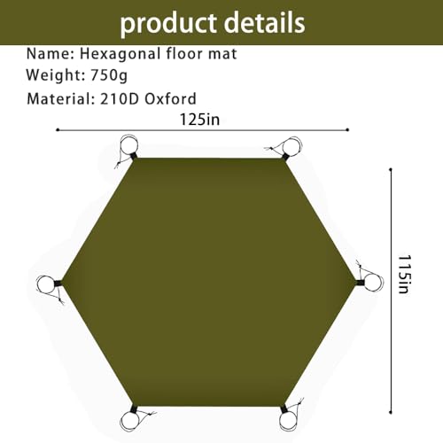 10.5x9.5 ft Tent Footprint Waterproof Camping Tarp Ultralight Mat Under Tent Moisture-Proof Ground Sheet Mat