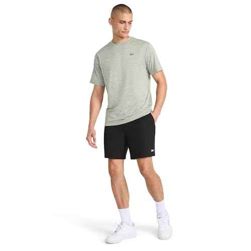 Reebok Men's Strike Short Sleeve Crewneck T-Shirt, Standard Fit, Lightweight Stretch Poly Jersey Fabric