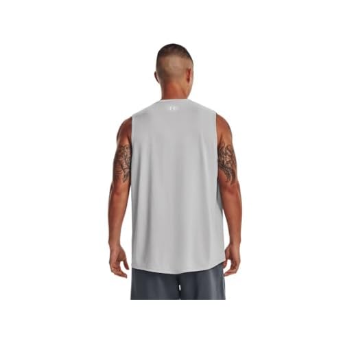 Under Armour Men's Team Tech Slvls Loose Grey Short Sleeve Shirt