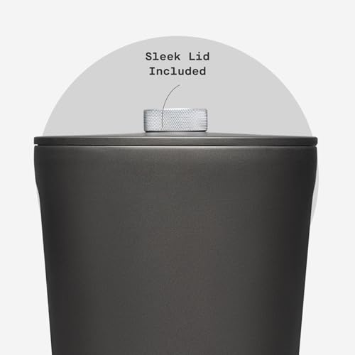 Corkcicle Insulated Ice Bucket with Lid - Stainless Steel - Summer Gift - 100 oz - Ceramic Slate