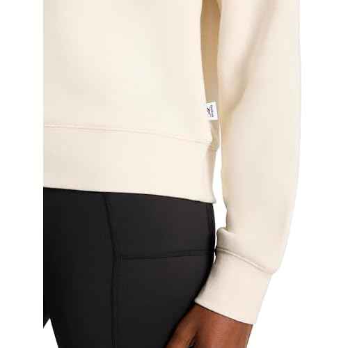 Reebok Women's Vector Mock Neck Sweatshirt, Standard Fit, Midweight Cotton-Poly Fabric