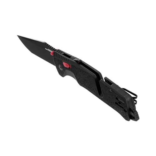 SOG Trident at Ambidextrous Professional Tanto Folding Knives | Heat-Treated CRYO D2 3.75" Stainless Steel Blade