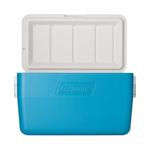 Coleman Chiller 48qt Insulated Portable Cooler with Ice Retention & Heavy-Duty Handles, Made in USA, Great for Camping, Ta...