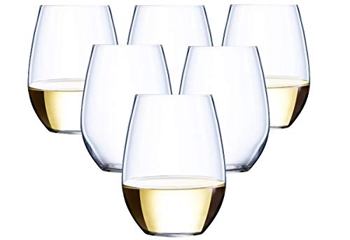 Oojami 48 piece Stemless Unbreakable Crystal Clear Plastic Wine Glasses Set of 48 Small Size Cups Small(10 Ounces)