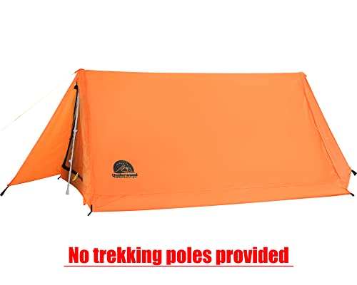 2-Person Trekking Pole Tent for Backpacking - Ultralight A-Frame Backpacking Tent, Two Person Waterproof Hiking Tent for C...