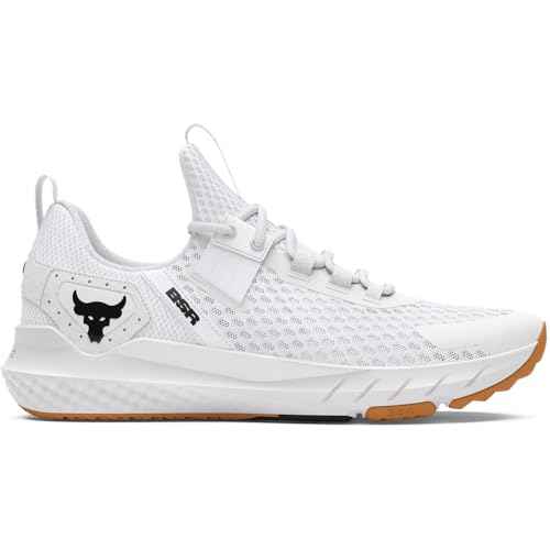 Under Armour Women's Project Rock Blood Sweat Respect 4, (100) White/Distant Gray/Black, 6.5, US
