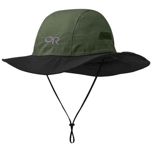 Outdoor Research Unisex Seattle Rain Hat, Fatigue/Black, M
