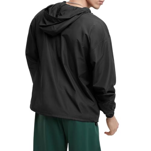 Champion mens Stadium Packable Jacket, Wind & Water Resistant, Script Logo, Available in Regular and Big & Tall