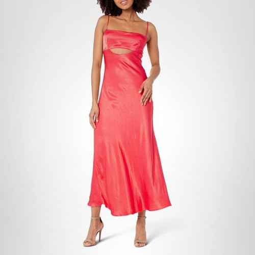 ASTR the label Women's Bellerose Dress, Coral, Large