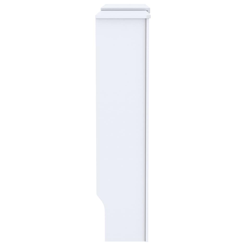 Fregramei MDF Radiator Cover Heating Cabinet, White Heating Cover Cabinet, Home and Office Heater Heating Side Stand Shelf, 80.7",-279
