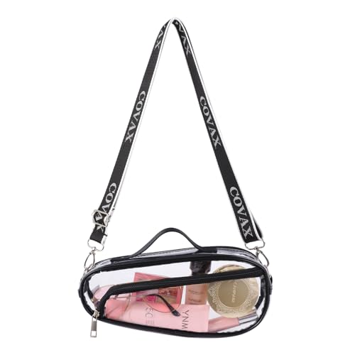 COVAX Clear Crossbody Purse Bag, Stadium Approved for Concerts, Festivals