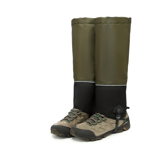HZSMART Leg Gaiters for Men Women - Waterproof Winter Hiking Gear Upgraded TPU, Wide Size Compatibility & Reflective Strip...