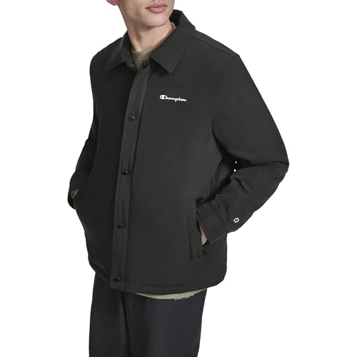 Champion mens Active Water-resistant Coaches Jacket