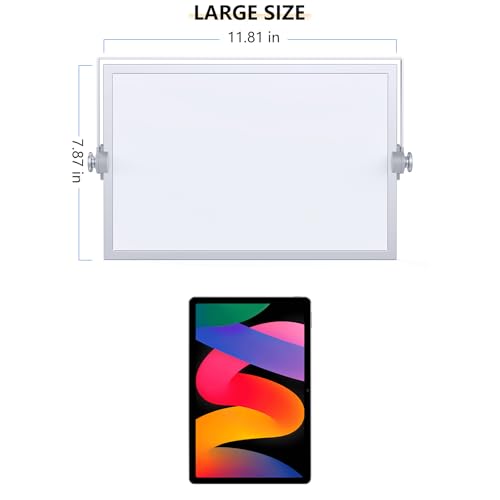 Laokiiy Small Dry Erase White Board, Magnetic Desktop Whiteboard with Stand, Dry Eease Board Mini Easel Double Sided on Ta...