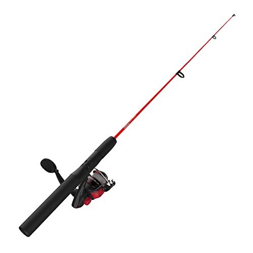 Zebco Dock Demon Spinning Reel or Spincast Reel and Fishing Rod Combo, 30-Inch Durable Fiberglass Rod, QuickSet Anti-Rever...