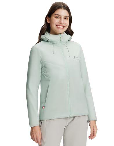 Pioneer Camp Women's PrimaLoft Gold Insulated Jacket Water Repellent Puffer Jacket Lightweight Warm Winter Outdoor Hiking