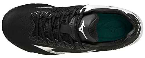 Mizuno Wave Finch Lightrevo Jr Softball Shoe, Black-White, 4.5