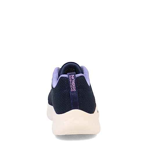 Skechers Women's GO Run LITE-Quick Stride Sneaker, Navy/Lavender, 9