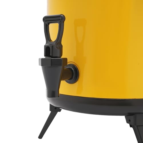 2 Gal Stainless Steel Beverage Dispenser with Faucet, Insulated Drink Cooler & Hot Chocolate Dispenser for Parties, 4-8H T...