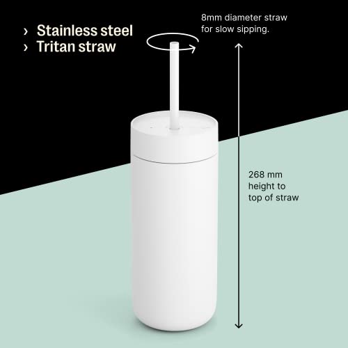 Fellow 16 oz Carter Cold Travel Mug for Water, Iced Tea, Coffee, Smoothies, Iced Coffee & more - Stainless Steel Vacuum-In...