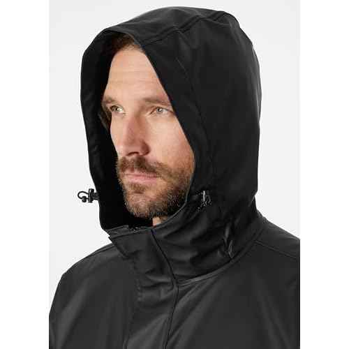 Helly-Hansen mens Moss Hooded Waterproof Windproof Raincoat Jacket