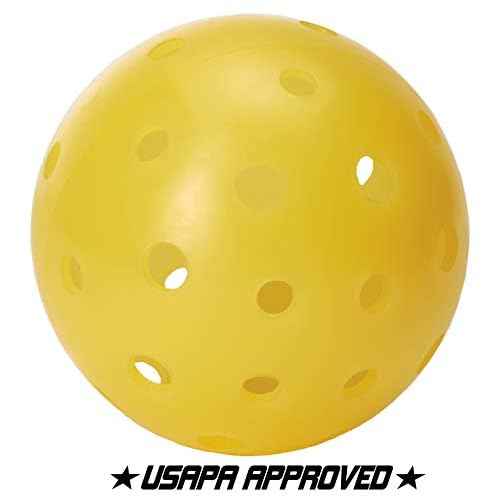 Tourna Strike Bucket of Pickleballs (35 Outdoor Balls), Yellow