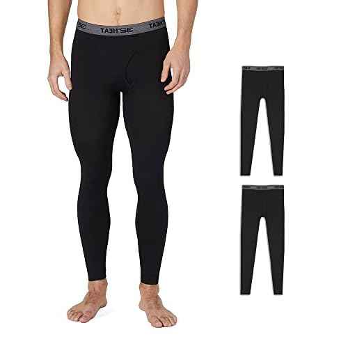 32 Degrees Men's 2-Pack Performance Lightweight Thermal Baselayer Legging Pant