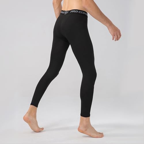 Men’s Compression Pants Tights Leggings Sports Baselayer Running Athletic Workout Active Ankle-Length Pants