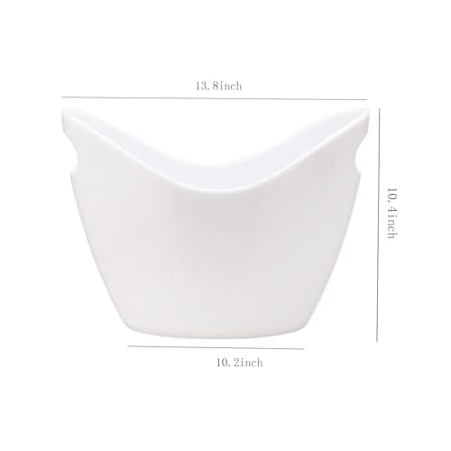 Insulated Ice Bucket for Parties 8L, Large Champagne Bucket for Cocktail Bar, Acrylic Ice Tub White