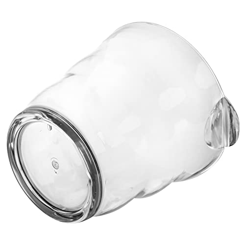 Dicunoy Ice Bucket, 4 Liter Plastic Champagne Bucket Chiller, Thick Clear Beverage Tubs with Handle, Thick Wine Cooler Buc...
