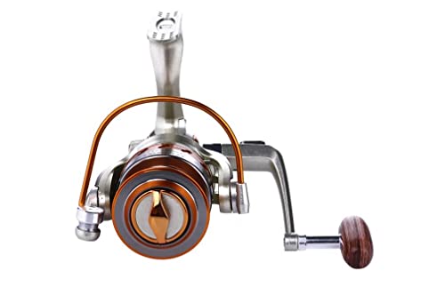 Yumoshi EF Series Fishing Spinning Reel 12 BB Whole Metal Line Cup, Smooth Reel with Graphite Body (EF6000)