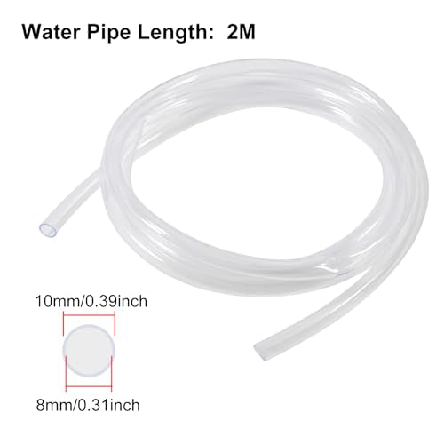 DWEII 2PCS DC 3.5-9V USB 3W 200L/H Mini Submersible Water Pump with 6.5ft Tubing for Aquariums, Fish Tank, Pond Fountain, ...