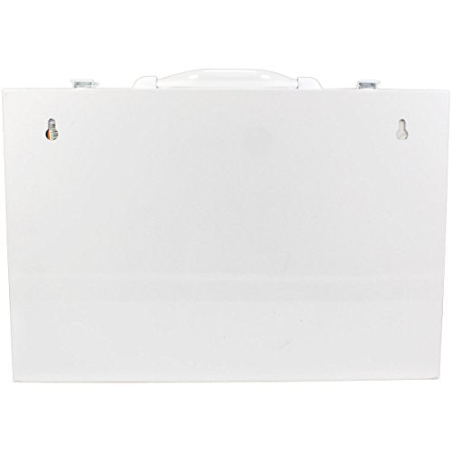 OSHA & ANSI 2 Shelf Industrial First Aid Cabinet with Pocket Liner, 75 Person, 556 Pieces, 2015 Class A+, Types I & II, Ma...