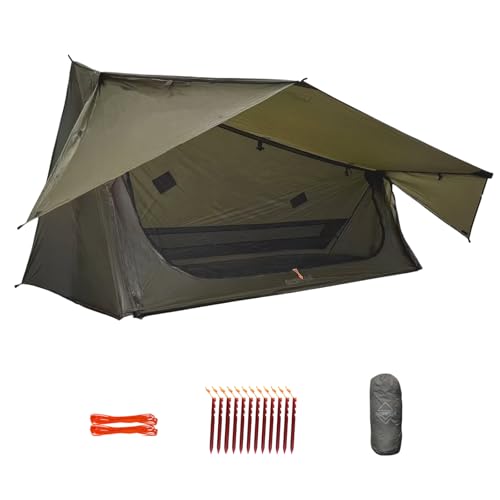 onewind Ultralight One Person Bivy Tent, Backpacking Tent for Single Person Waterproof Silnylon Lightweight for Camping Ba...