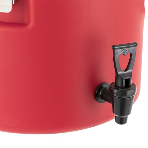Insulated 5-Gallon Drink Dispenser Commercial Grade, Stainless Steel Beverage Cooler with Spigot - Keeps Drinks Cold 10 + ...