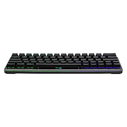Cooler Master SK622 60% Wireless Bluetooth Space Gray Mechanical Low Profile Gaming Keyboard, Linear Red Switches, Customi...