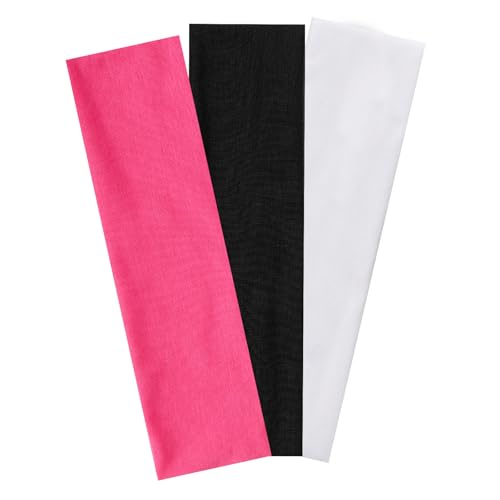 Piriuuo 3 Pcs Stretchy Headbands for Women, Non Slip Women Headbands Elastic Hair Bands for Women'S Hair Soft Cotton Cloth...