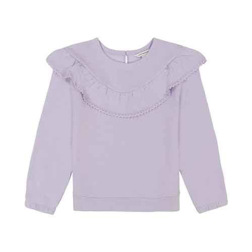 Lucky Brand Girls' Pullover Fleece Crew Neck Sweatshirt, Soft & Comfortable
