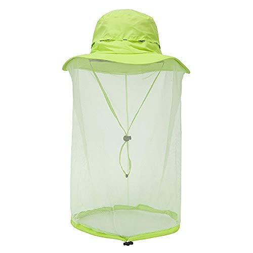 Peicees Head Net Hat for Men Women Adventure Fishing Hat Safari Hat for Hunting Camping Hiking