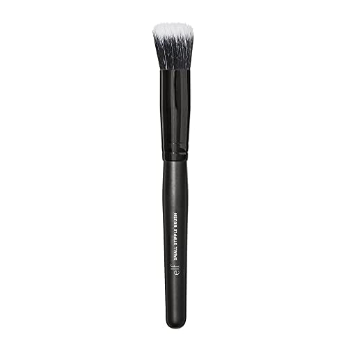 e.l.f. Small Stipple Brush, Makeup Brush For Creating A Smooth & Natural, Airbrushed Finish, Great For Foundation & Concealer, Vegan & Cruelty-Free