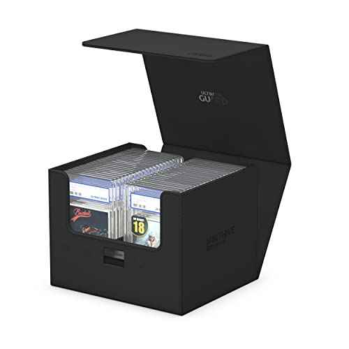 Ultimate Guard Minthive 30+, Deck Case for 30 Magnetic Card Cases, Perfect Storage for Graded Cards, Black, Secure Closure & Snaplock Mechanism