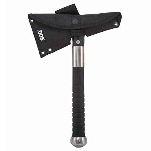 SOG Tomahawk Tactical Hatchet - Voodoo Hawk Mini Tactical Axe, Throwing Hatchet w/ 2.75 Inch Blade for Survival Sports and Camping Axes (F182N-CP)