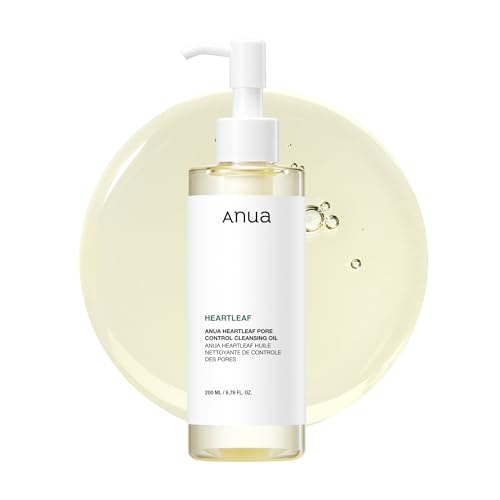 Anua Heartleaf Pore Control Cleansing Oil, Oil Cleanser for Face, Makeup Blackhead Remover, Korean Skin Care 6.76 fl oz(20...